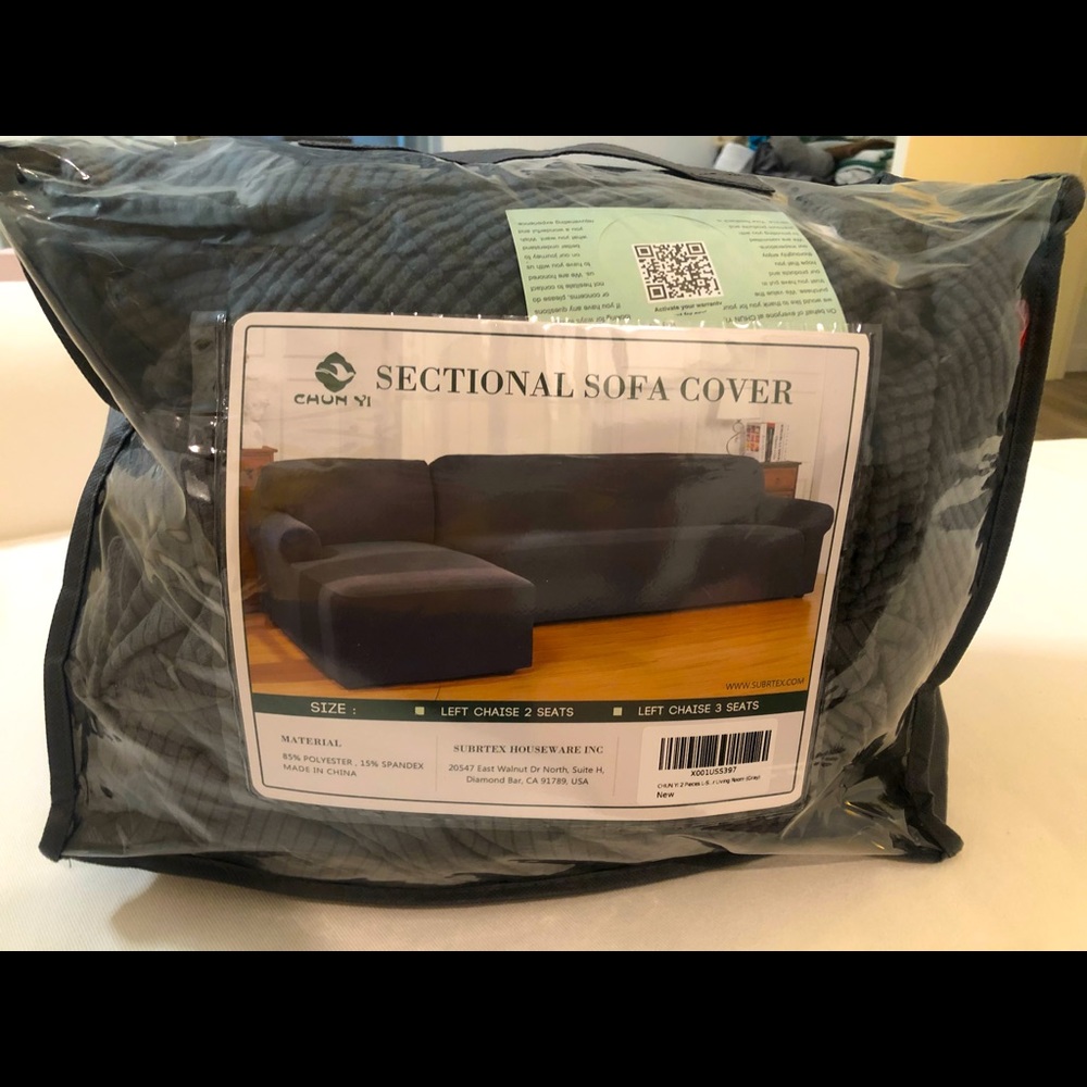 BRAND NEW left sided sectional couch cover